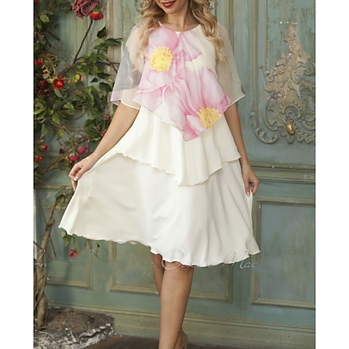 Women's A-Line Dress Knee Length Dress - Half Sleeve Floral Summer Casual Daily 2020 White M L XL XXL XXXL
Women's A-Line Dress Knee Length Dress - Half Sleeve Floral Summer Casual Daily 2020 White M L XL XXL XXXL