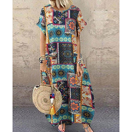 Women's A-Line Dress Maxi long Dress - Short Sleeves Geometric Summer Work 2020 Red Orange Navy Blue S M L XL XXL XXXL XXXXL XXXXXL
Women's A-Line Dress Maxi long Dress - Short Sleeves Geometric Summer Work 2020 Red Orange Navy Blue S M L XL XXL XXXL XXXXL XXXXXL