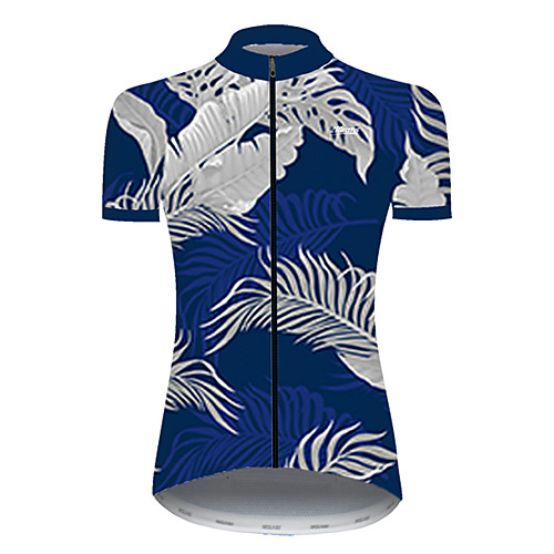 21Grams Women's Short Sleeve Cycling Jersey Summer Nylon Polyester SilverBlue Leaf Floral Botanical Bike Jersey Top Mountain Bike MTB Road Bike Cycling Ultraviolet Resistant Quick Dry Breathable
21Grams Women's Short Sleeve Cycling Jersey Summer Nylon Polyester SilverBlue Leaf Floral Botanical Bike Jersey Top Mountain Bike MTB Road Bike Cycling Ultraviolet Resistant Quick Dry Breathable