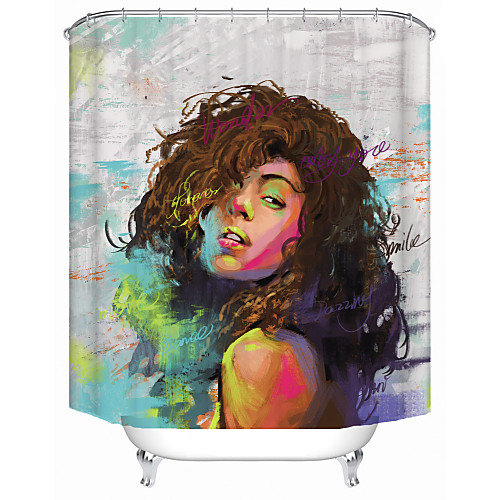 Oil Painting Fashion Woman Shower Curtains & Hooks Modern Polyester New Design
Oil Painting Fashion Woman Shower Curtains & Hooks Modern Polyester New Design