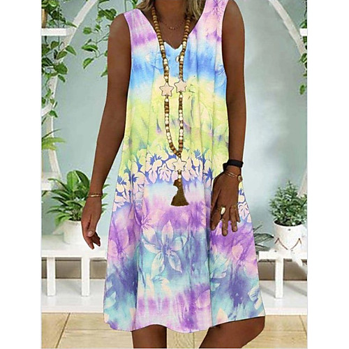 Women's A-Line Dress Knee Length Dress - Sleeveless Rainbow Summer Boho 2020 Rainbow S M L XL XXL XXXL XXXXL XXXXXL
Women's A-Line Dress Knee Length Dress - Sleeveless Rainbow Summer Boho 2020 Rainbow S M L XL XXL XXXL XXXXL XXXXXL