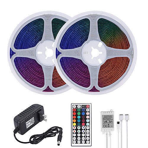 32.8ft 10M LED Strip Lights RGB Tiktok Lights Waterproof 600LEDs SMD 2835 with 44 Keys IR Remote Controller and 100-240V Adapter for Home Bedroom Kitchen TV Back Lights DIY Deco
32.8ft 10M LED Strip Lights RGB Tiktok Lights Waterproof 600LEDs SMD 2835 with 44 Keys IR Remote Controller and 100-240V Adapter for Home Bedroom Kitchen TV Back Lights DIY Deco