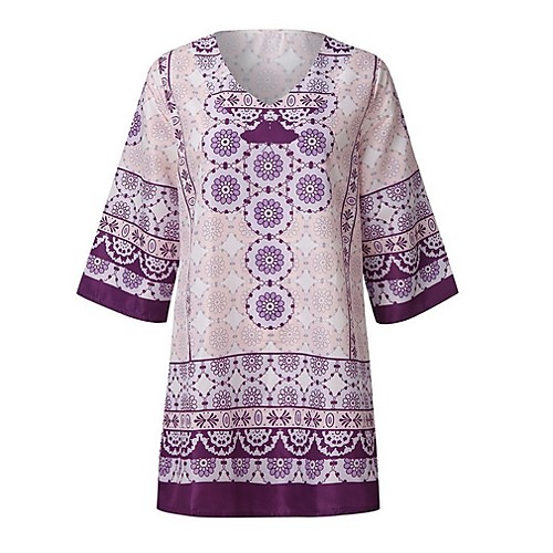 Women's A-Line Dress Short Mini Dress - 3/4 Length Sleeve Print Summer Casual 2020 Blue Purple S M L XL XXL XXXL XXXXL XXXXXL
Women's A-Line Dress Short Mini Dress - 3/4 Length Sleeve Print Summer Casual 2020 Blue Purple S M L XL XXL XXXL XXXXL XXXXXL