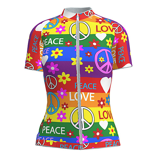21Grams Women's Short Sleeve Cycling Jersey Summer Nylon Polyester RedBlue Heart Floral Botanical Peace & Love Bike Jersey Top Mountain Bike MTB Road Bike Cycling Ultraviolet Resistant Quick Dry
21Grams Women's Short Sleeve Cycling Jersey Summer Nylon Polyester RedBlue Heart Floral Botanical Peace & Love Bike Jersey Top Mountain Bike MTB Road Bike Cycling Ultraviolet Resistant Quick Dry