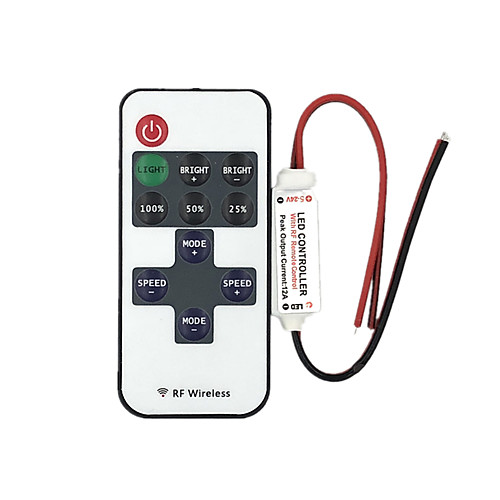 5050 3528 2835 Lamp With Light Bar Module Monochrome Led Controller 11-key Wireless RF Remote Control Dimmer 12-24 V for LED Strip Light 1pc
5050 3528 2835 Lamp With Light Bar Module Monochrome Led Controller 11-key Wireless RF Remote Control Dimmer 12-24 V for LED Strip Light 1pc