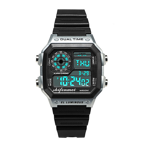 Men's Digital Watch Japanese Digital Silicone 30 m Water Resistant / Waterproof Noctilucent Day Date Digital Fashion Cool - Black Blushing Pink Gold One Year Battery Life
Men's Digital Watch Japanese Digital Silicone 30 m Water Resistant / Waterproof Noctilucent Day Date Digital Fashion Cool - Black Blushing Pink Gold One Year Battery Life