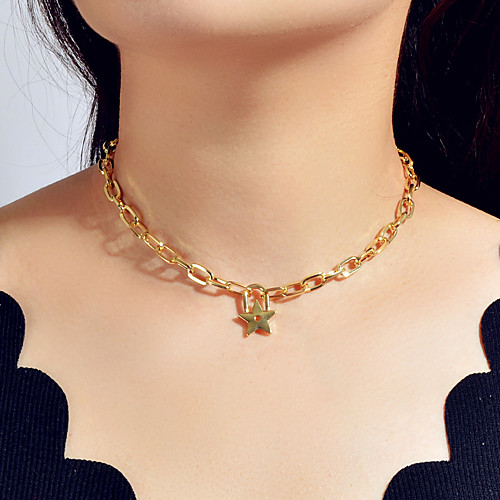Women's Necklace Star Artistic Fashion Modern French Chrome Gold 48.5 cm Necklace Jewelry 1pc For Wedding Party Evening Engagement Prom Beach
Women's Necklace Star Artistic Fashion Modern French Chrome Gold 48.5 cm Necklace Jewelry 1pc For Wedding Party Evening Engagement Prom Beach