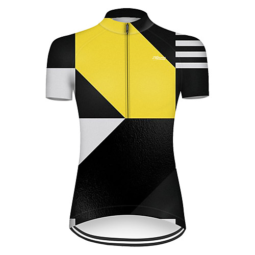 21Grams Women's Short Sleeve Cycling Jersey Summer Nylon Polyester Black / Yellow Plaid Checkered Patchwork Geometic Bike Jersey Top Mountain Bike MTB Road Bike Cycling Ultraviolet Resistant Quick
21Grams Women's Short Sleeve Cycling Jersey Summer Nylon Polyester Black / Yellow Plaid Checkered Patchwork Geometic Bike Jersey Top Mountain Bike MTB Road Bike Cycling Ultraviolet Resistant Quick