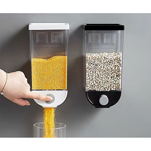 1pc Grain Storage Box Plastic 1500 ml Wall-mounted Tank Home Cereal Bean Rice Container Oatmeal Dispenser
1pc Grain Storage Box Plastic 1500 ml Wall-mounted Tank Home Cereal Bean Rice Container Oatmeal Dispenser
