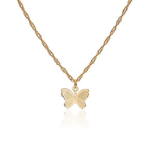Women's Pendant Necklace Necklace Butterfly Dainty Simple Trendy Fashion Chrome Gold Silver 40 cm Necklace Jewelry For Prom Street Birthday Party Beach Festival
Women's Pendant Necklace Necklace Butterfly Dainty Simple Trendy Fashion Chrome Gold Silver 40 cm Necklace Jewelry For Prom Street Birthday Party Beach Festival