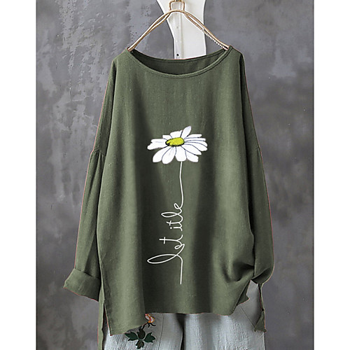 Women's Blouse Shirt Floral Flower Long Sleeve Round Neck Tops Cotton Yellow Wine Green
Women's Blouse Shirt Floral Flower Long Sleeve Round Neck Tops Cotton Yellow Wine Green