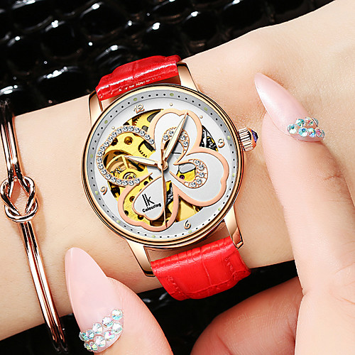 Mechanical Watch New Arrival Fashion Genuine Leather Automatic self-winding Black Red Blushing Pink Water Resistant / Waterproof Analog
Mechanical Watch New Arrival Fashion Genuine Leather Automatic self-winding Black Red Blushing Pink Water Resistant / Waterproof Analog