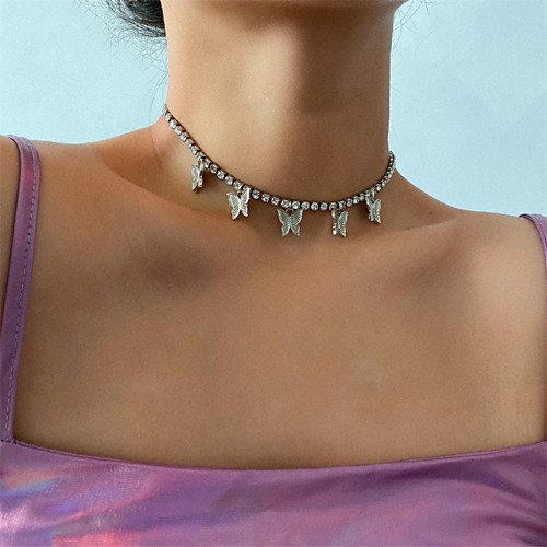 Women's Pendant Necklace Statement Necklace Butterfly Statement Fashion European Trendy Chrome Blushing Pink Silver Gold 45 cm Necklace Jewelry For Party Evening Masquerade Prom Birthday Party
Women's Pendant Necklace Statement Necklace Butterfly Statement Fashion European Trendy Chrome Blushing Pink Silver Gold 45 cm Necklace Jewelry For Party Evening Masquerade Prom Birthday Party