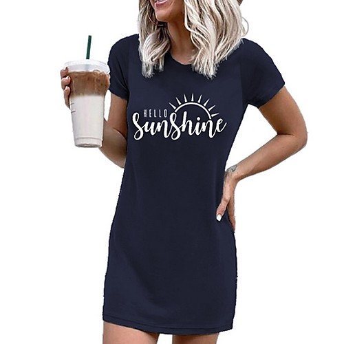 Women's Sheath Dress Short Mini Dress - Short Sleeves Geometric Summer Elegant 2020 Navy Blue S M L XL XXL
Women's Sheath Dress Short Mini Dress - Short Sleeves Geometric Summer Elegant 2020 Navy Blue S M L XL XXL