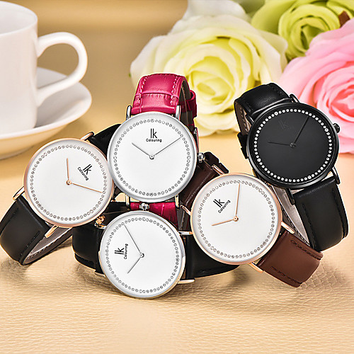 Women's Quartz Watches Minimalist Fashion Genuine Leather Chinese Quartz GoldenBlack Black Blushing Pink Water Resistant / Waterproof 30 m 1 pc Analog One Year Battery Life
Women's Quartz Watches Minimalist Fashion Genuine Leather Chinese Quartz GoldenBlack Black Blushing Pink Water Resistant / Waterproof 30 m 1 pc Analog One Year Battery Life