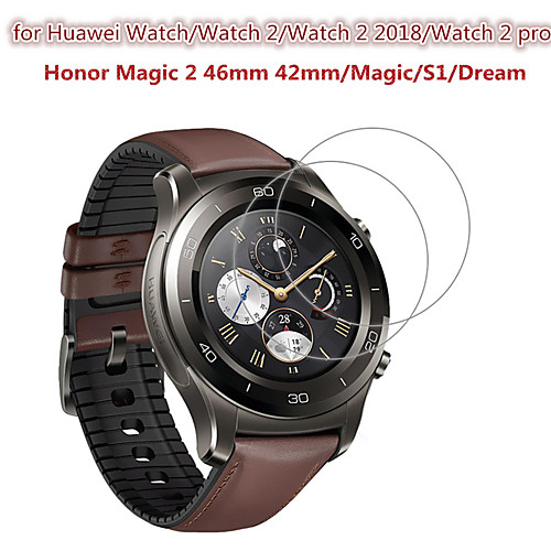 2 PCS Screen Protector for Huawei Watch/Watch 2/Watch 2 2018/Watch 2 pro/Honor Magic 2 46mm 42mm/Magic/S1/Dream Watch Tempered Glass Transparent High Definition (HD) Scratch Proof/9H Hardness
2 PCS Screen Protector for Huawei Watch/Watch 2/Watch 2 2018/Watch 2 pro/Honor Magic 2 46mm 42mm/Magic/S1/Dream Watch Tempered Glass Transparent High Definition (HD) Scratch Proof/9H Hardness