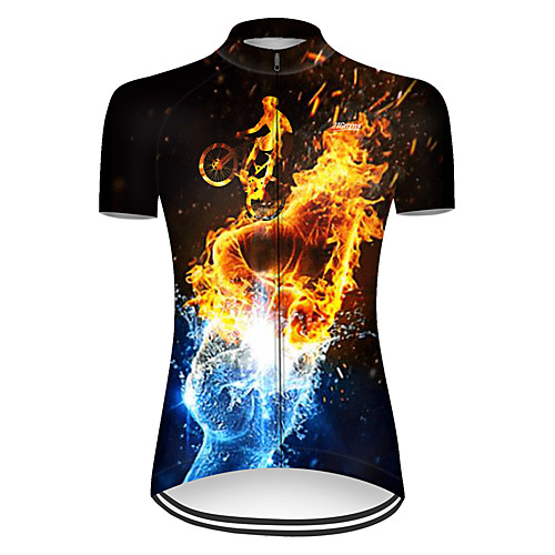 21Grams Women's Short Sleeve Cycling Jersey Summer Nylon Polyester Black / Yellow Gradient 3D Funny Bike Jersey Top Mountain Bike MTB Road Bike Cycling Ultraviolet Resistant Quick Dry Breathable
21Grams Women's Short Sleeve Cycling Jersey Summer Nylon Polyester Black / Yellow Gradient 3D Funny Bike Jersey Top Mountain Bike MTB Road Bike Cycling Ultraviolet Resistant Quick Dry Breathable