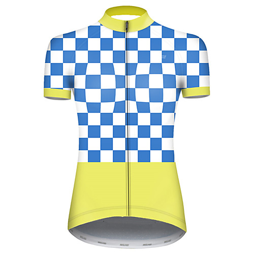 21Grams Women's Short Sleeve Cycling Jersey Nylon Polyester BlueYellow Plaid / Checkered Patchwork Bike Jersey Top Mountain Bike MTB Road Bike Cycling Breathable Quick Dry Ultraviolet Resistant
21Grams Women's Short Sleeve Cycling Jersey Nylon Polyester BlueYellow Plaid / Checkered Patchwork Bike Jersey Top Mountain Bike MTB Road Bike Cycling Breathable Quick Dry Ultraviolet Resistant
