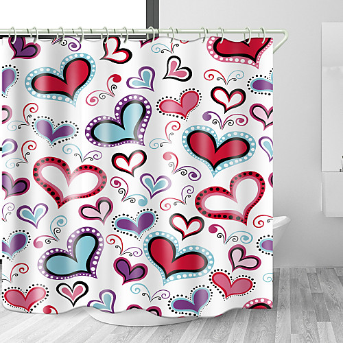 Heart Haped love Digital Print Waterproof Fabric Shower Curtain for Bathroom Home Decor Covered Bathtub Curtains Liner Includes with Hooks 72 Inch
Heart Haped love Digital Print Waterproof Fabric Shower Curtain for Bathroom Home Decor Covered Bathtub Curtains Liner Includes with Hooks 72 Inch