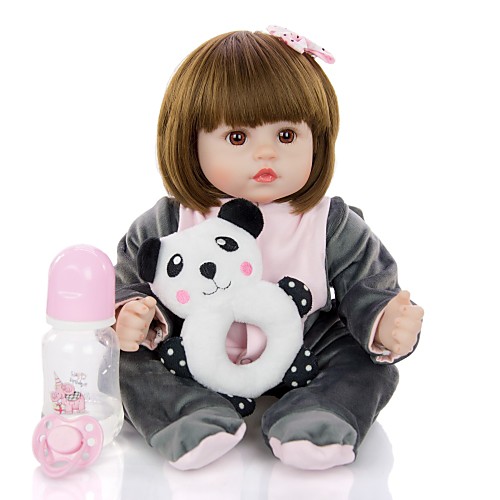 KEIUMI 18 inch Reborn Doll Baby & Toddler Toy Reborn Toddler Doll Baby Girl Gift Cute Lovely Parent-Child Interaction Tipped and Sealed Nails Half Silicone and Cloth Body with Clothes and Accessories
KEIUMI 18 inch Reborn Doll Baby & Toddler Toy Reborn Toddler Doll Baby Girl Gift Cute Lovely Parent-Child Interaction Tipped and Sealed Nails Half Silicone and Cloth Body with Clothes and Accessories