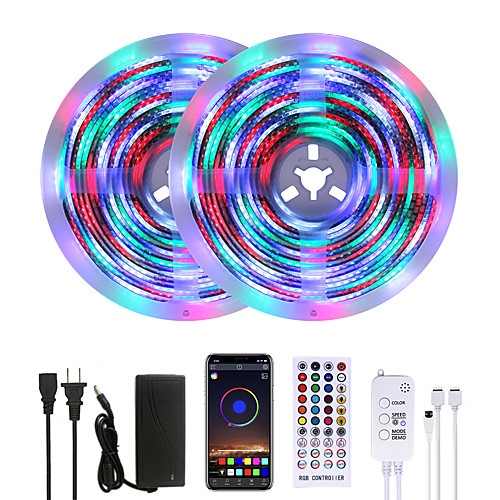 Bright 10M RGBW LED Strip Lights Waterproof Music Sync Smart LED Tiktok Lights 2340LEDs 2835 Color Changing with 40 keys Remote Bluetooth Controller for Home Bedroom TV Back Lights DIY Deco
Bright 10M RGBW LED Strip Lights Waterproof Music Sync Smart LED Tiktok Lights 2340LEDs 2835 Color Changing with 40 keys Remote Bluetooth Controller for Home Bedroom TV Back Lights DIY Deco