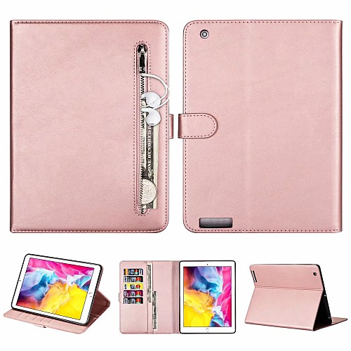 Case For Apple iPad Air / iPad 4/3/2 / iPad (2018)/(2017) Wallet / Card Holder / Flip Full Body Cases Solid Colored PU Leather for iPad Air 2 / iPad 10.2 / 10.5 / iPad Pro 10.5
Case For Apple iPad Air / iPad 4/3/2 / iPad (2018)/(2017) Wallet / Card Holder / Flip Full Body Cases Solid Colored PU Leather for iPad Air 2 / iPad 10.2 / 10.5 / iPad Pro 10.5