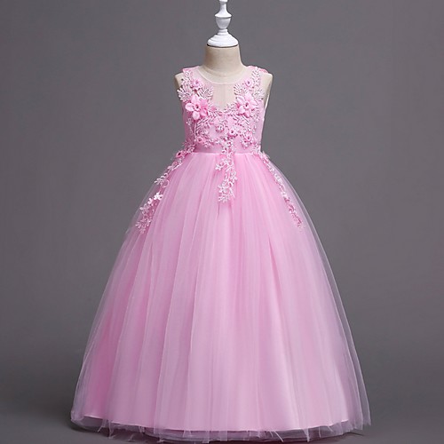 Princess Floor Length Flower Girl Dresses Party Satin Sleeveless Jewel Neck with Bow(s)
Princess Floor Length Flower Girl Dresses Party Satin Sleeveless Jewel Neck with Bow(s)