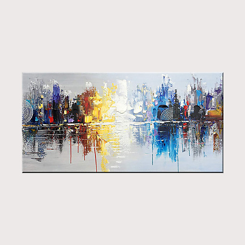 Oil Painting Hand Painted Horizontal Abstract Landscape Modern Rolled Canvas (No Frame)
Oil Painting Hand Painted Horizontal Abstract Landscape Modern Rolled Canvas (No Frame)