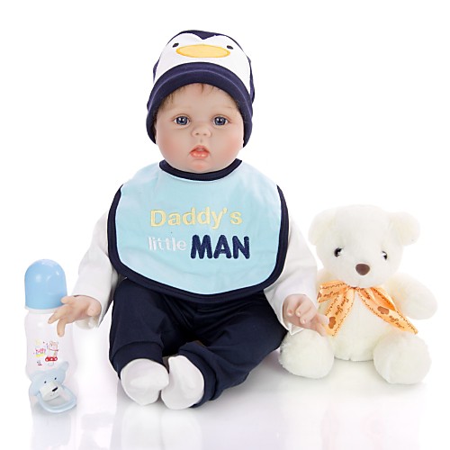 KEIUMI 22 inch Reborn Doll Baby & Toddler Toy Reborn Toddler Doll Baby Boy Gift Cute Lovely Parent-Child Interaction Tipped and Sealed Nails Half Silicone and Cloth Body with Clothes and Accessories
KEIUMI 22 inch Reborn Doll Baby & Toddler Toy Reborn Toddler Doll Baby Boy Gift Cute Lovely Parent-Child Interaction Tipped and Sealed Nails Half Silicone and Cloth Body with Clothes and Accessories