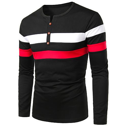 Men's Golf Shirt Tennis Shirt Color Block Patchwork Long Sleeve Daily Tops Business Basic Round Neck Black
Men's Golf Shirt Tennis Shirt Color Block Patchwork Long Sleeve Daily Tops Business Basic Round Neck Black
