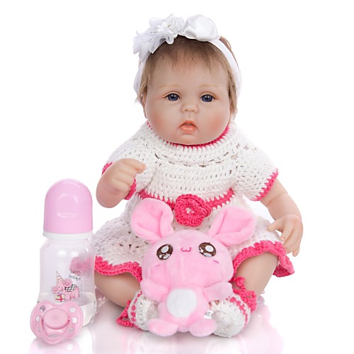 KEIUMI 16 inch Reborn Doll Baby & Toddler Toy Reborn Toddler Doll Baby Girl Gift Cute Lovely Parent-Child Interaction Tipped and Sealed Nails Half Silicone and Cloth Body with Clothes and Accessories
KEIUMI 16 inch Reborn Doll Baby & Toddler Toy Reborn Toddler Doll Baby Girl Gift Cute Lovely Parent-Child Interaction Tipped and Sealed Nails Half Silicone and Cloth Body with Clothes and Accessories