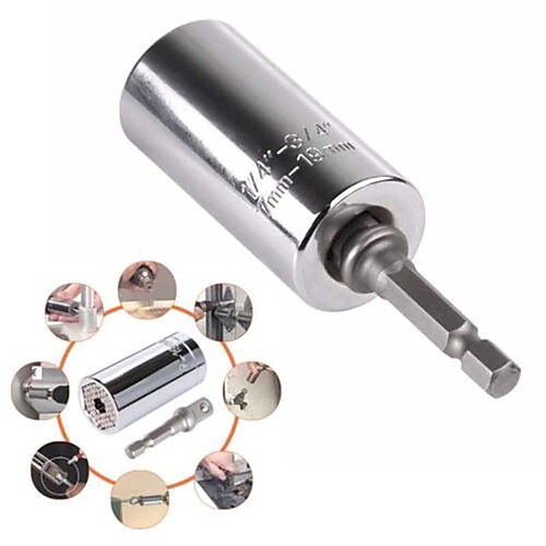 Magical Grip Universal Gator Socket Adapter with Power Drill Adapter Tool 7-19mm
Magical Grip Universal Gator Socket Adapter with Power Drill Adapter Tool 7-19mm