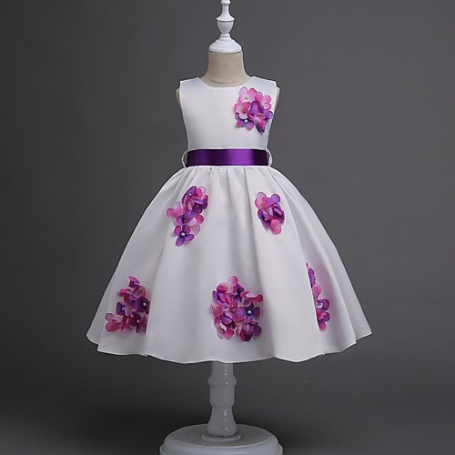 Princess Knee Length Flower Girl Dresses Party Satin Sleeveless Jewel Neck with Sash / Ribbon
Princess Knee Length Flower Girl Dresses Party Satin Sleeveless Jewel Neck with Sash / Ribbon