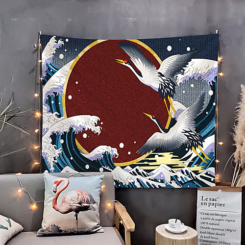 Japanese Painting Style Ukiyo-e Wall Tapestry Art Decor Blanket Curtain Hanging Home Bedroom Living Room Decoration Landscpe Crane Wave Sun
Japanese Painting Style Ukiyo-e Wall Tapestry Art Decor Blanket Curtain Hanging Home Bedroom Living Room Decoration Landscpe Crane Wave Sun