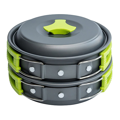 Bowl Camping Cookware Mess Kit Camping Pot with Pan Folding Aluminium for 1 - 2 person Outdoor Picnic Black / Orange Black Green 2 Camping Pot 2 Pot Lid
Bowl Camping Cookware Mess Kit Camping Pot with Pan Folding Aluminium for 1 - 2 person Outdoor Picnic Black / Orange Black Green 2 Camping Pot 2 Pot Lid