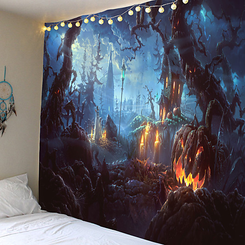 Wall Tapestry Pumpkin Bat Print Halloween Carpet Home Decor Night Moon Hippie Tapestry Wall Hanging Tapestry Decor
Wall Tapestry Pumpkin Bat Print Halloween Carpet Home Decor Night Moon Hippie Tapestry Wall Hanging Tapestry Decor