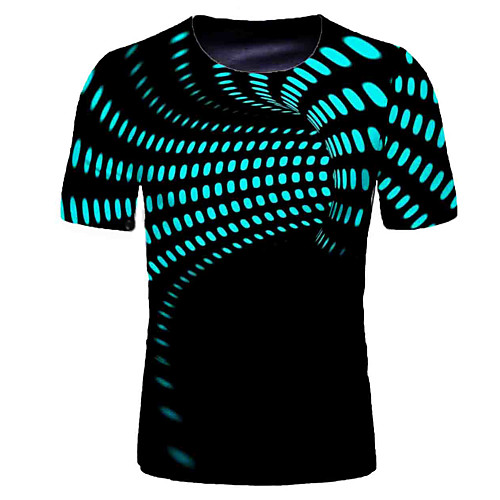 Men's T shirt Shirt Graphic Optical Illusion Print Short Sleeve Daily Tops Basic Round Neck Navy Blue
Men's T shirt Shirt Graphic Optical Illusion Print Short Sleeve Daily Tops Basic Round Neck Navy Blue