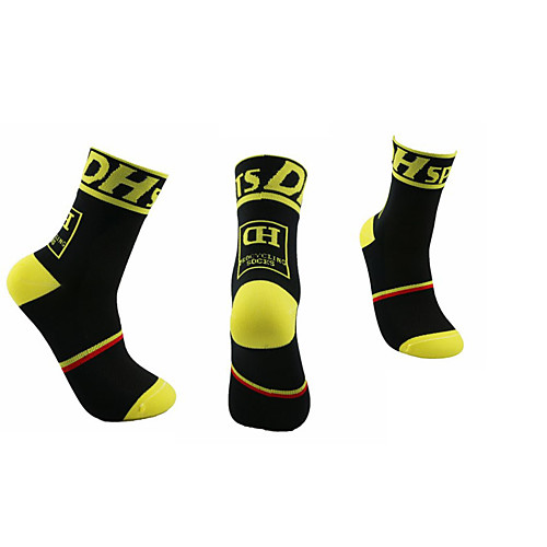 Men's Women's Athletic Sports Socks Cycling Socks Nylon Spandex Light Yellow Black / Yellow White Bike Anatomic Design Sports Clothing Apparel / Stretchy
Men's Women's Athletic Sports Socks Cycling Socks Nylon Spandex Light Yellow Black / Yellow White Bike Anatomic Design Sports Clothing Apparel / Stretchy