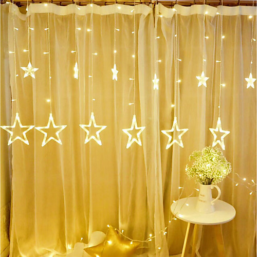 LED Star String Lights Curtain Window Lights Christmas Decoration 2.5M 8.2FT 138 LEDs Light for Bedroom Outdoor Patio Christmas New Year Wedding Valentine's Day Gift
LED Star String Lights Curtain Window Lights Christmas Decoration 2.5M 8.2FT 138 LEDs Light for Bedroom Outdoor Patio Christmas New Year Wedding Valentine's Day Gift