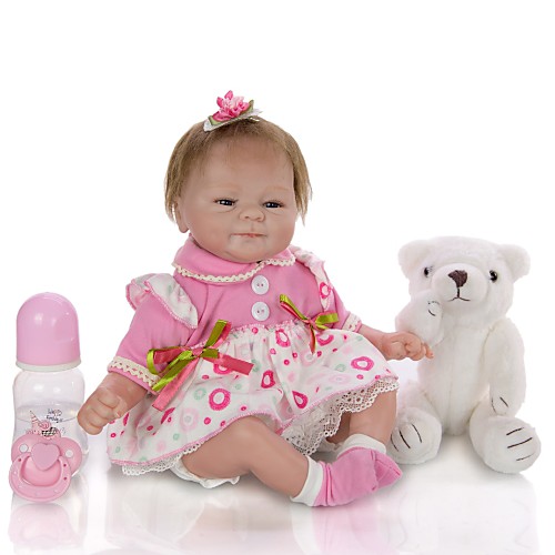 KEIUMI 16 inch Reborn Doll Baby & Toddler Toy Reborn Toddler Doll Baby Girl Gift Cute Lovely Parent-Child Interaction Tipped and Sealed Nails Half Silicone and Cloth Body with Clothes and Accessories
KEIUMI 16 inch Reborn Doll Baby & Toddler Toy Reborn Toddler Doll Baby Girl Gift Cute Lovely Parent-Child Interaction Tipped and Sealed Nails Half Silicone and Cloth Body with Clothes and Accessories