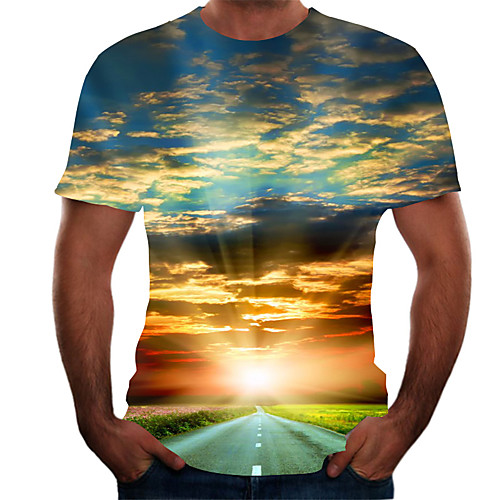 Men's T shirt Shirt Graphic Scenery Print Short Sleeve Daily Tops Streetwear Round Neck Blue Red Orange
Men's T shirt Shirt Graphic Scenery Print Short Sleeve Daily Tops Streetwear Round Neck Blue Red Orange