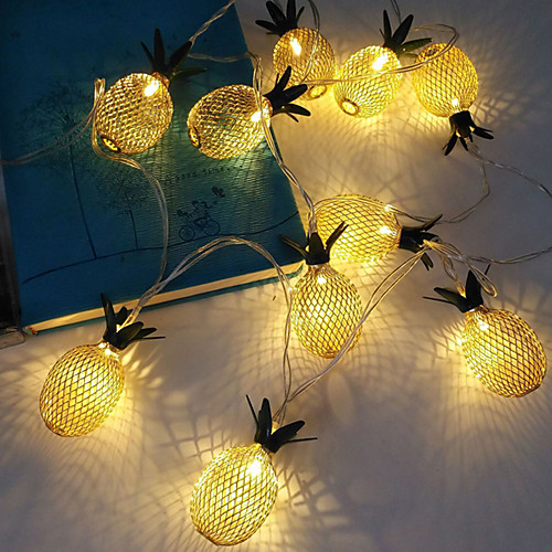 3M 20LEDs Pineapple LED String Lights Creative Three Section 5th Battery-Powered Fairy Light Christmas Wedding Garden Party Family Party Room Decoration Pendant Without Battery
3M 20LEDs Pineapple LED String Lights Creative Three Section 5th Battery-Powered Fairy Light Christmas Wedding Garden Party Family Party Room Decoration Pendant Without Battery