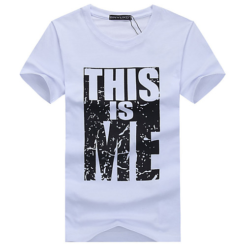 Men's T shirt Shirt Graphic Letter Print Short Sleeve Daily Tops Cotton Basic Round Neck White Red Wine
Men's T shirt Shirt Graphic Letter Print Short Sleeve Daily Tops Cotton Basic Round Neck White Red Wine