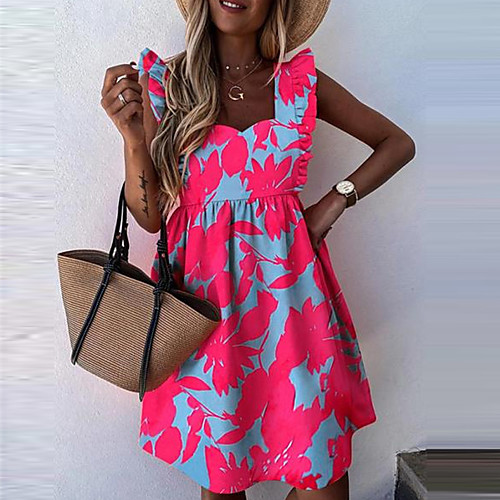 Women's Sheath Dress Knee Length Dress Orange Red Sleeveless Print Summer Strapless Elegant Sexy Loose 2021 S M L XL
Women's Sheath Dress Knee Length Dress Orange Red Sleeveless Print Summer Strapless Elegant Sexy Loose 2021 S M L XL
