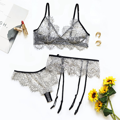 Women's Plus Size Matching Bralettes Suits Lace Embroidered V Neck Summer Black Big Size M L XL XXL 3XL / Strap
Women's Plus Size Matching Bralettes Suits Lace Embroidered V Neck Summer Black Big Size M L XL XXL 3XL / Strap