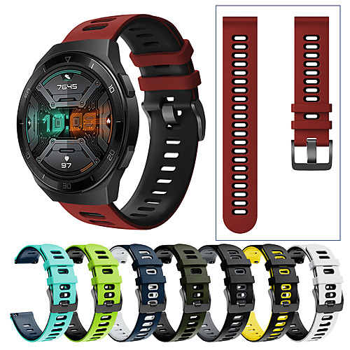 Sport Silicone Wrist Strap Watch Band for Huawei Watch GT 2e / GT2 46mm / GT 2 42mm / GT Active / Honor Magic Watch 2 46mm / Magic Watch 2 42mm / Watch 2 Pro Replaceable Bracelet Wristband
Sport Silicone Wrist Strap Watch Band for Huawei Watch GT 2e / GT2 46mm / GT 2 42mm / GT Active / Honor Magic Watch 2 46mm / Magic Watch 2 42mm / Watch 2 Pro Replaceable Bracelet Wristband