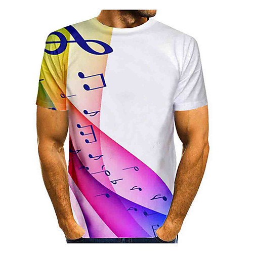 Men's T shirt Shirt Graphic Print Short Sleeve Daily Tops Basic Round Neck White
Men's T shirt Shirt Graphic Print Short Sleeve Daily Tops Basic Round Neck White