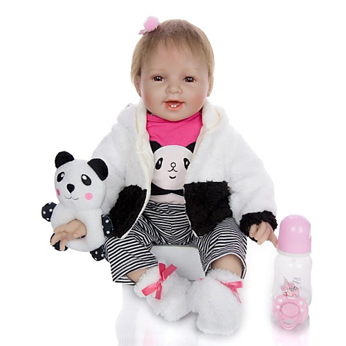 KEIUMI 22 inch Reborn Doll Baby & Toddler Toy Reborn Toddler Doll Baby Girl Gift Cute Lovely Parent-Child Interaction Tipped and Sealed Nails Half Silicone and Cloth Body with Clothes and Accessories
KEIUMI 22 inch Reborn Doll Baby & Toddler Toy Reborn Toddler Doll Baby Girl Gift Cute Lovely Parent-Child Interaction Tipped and Sealed Nails Half Silicone and Cloth Body with Clothes and Accessories
