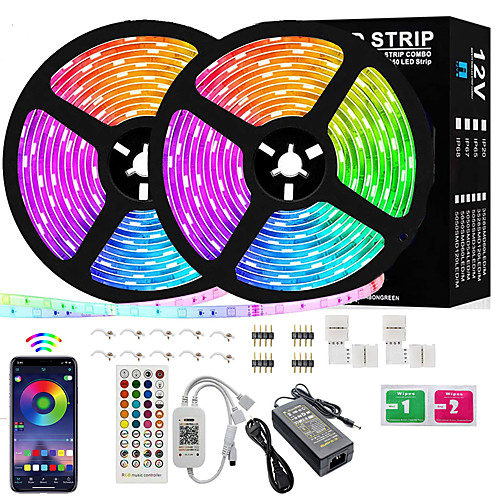 LED Strip Lights 10M RGB LED Light Strip App Control for Room Lighting SMD 5050 600LEDs Color Changing Tape Lights Kits with Remote Flexible Music Sync LED Strip for Home Kitchen
LED Strip Lights 10M RGB LED Light Strip App Control for Room Lighting SMD 5050 600LEDs Color Changing Tape Lights Kits with Remote Flexible Music Sync LED Strip for Home Kitchen