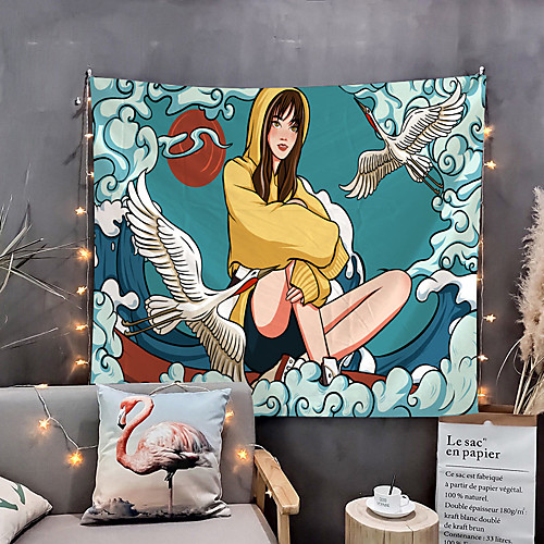 Japanese Painting Style Ukiyo-e Wall Tapestry Art Decor Blanket Curtain Hanging Home Bedroom Living Room Decoration Girl Crane Cloud Animal
Japanese Painting Style Ukiyo-e Wall Tapestry Art Decor Blanket Curtain Hanging Home Bedroom Living Room Decoration Girl Crane Cloud Animal